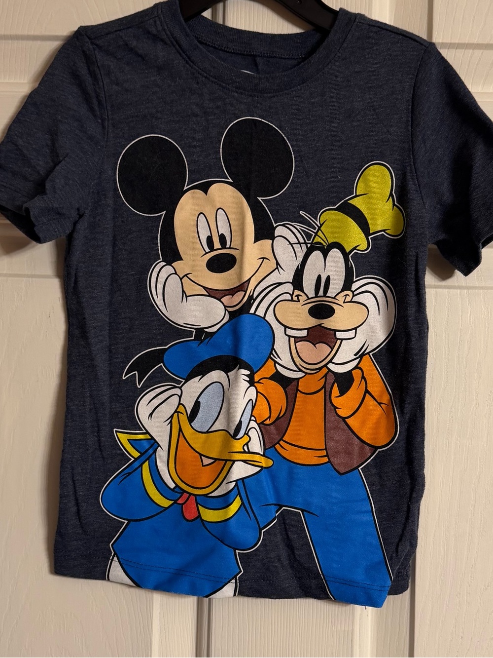 Old Navy Navy Blue Disney Character Trio Graphic Tee 4T